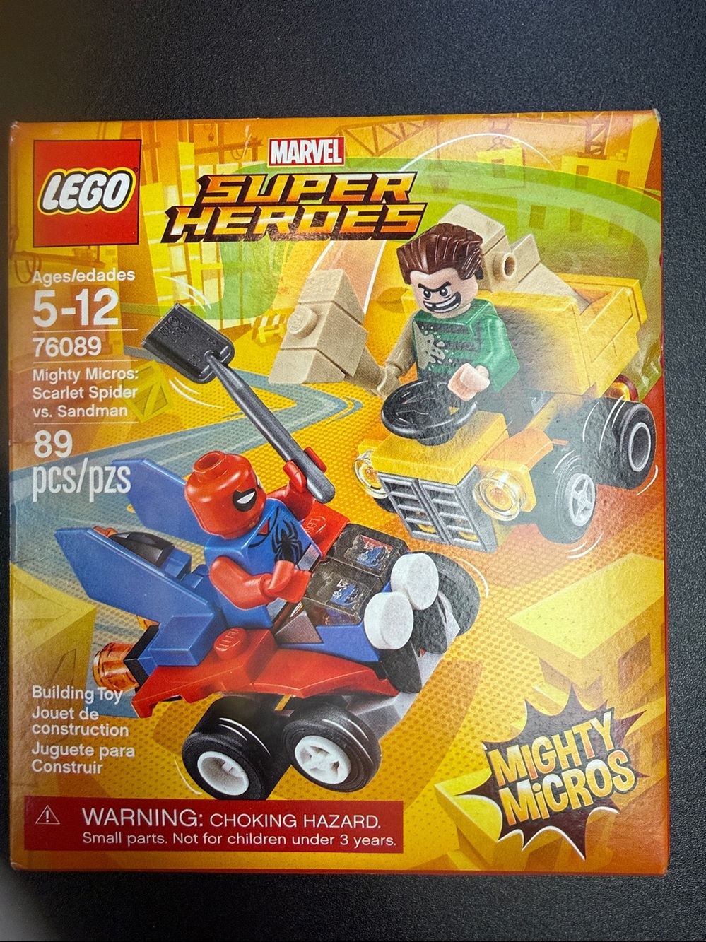 NWT - LEGO Super Heroes Mighty Micros: Spider-Man vs. Sandman #76089